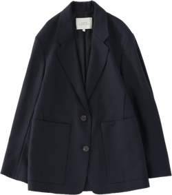 Women's Conde Tropical Wool Jacket in Darkest Navy