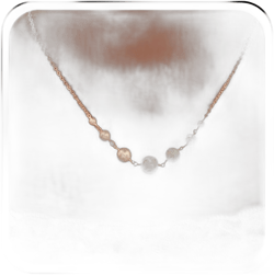Vintage Pearl Choker Necklace Silver Pearl Pendant Necklace Multi Pearl Floating Necklace Pearl Wedding Necklace Chain Jewelry for Women