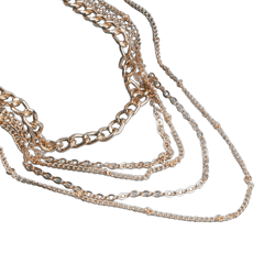 Punk Layered Curb Chain Necklace Gold Satellite Chain Necklace Vintage Stacking Necklace Personalized Necklace Jewelry for Women