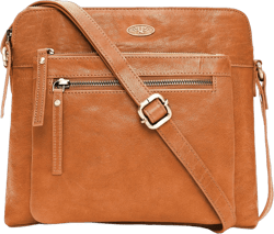 Genuine Leather Crossbody Bags for Women, Premium Handmade Leather Purses - Shoulder Handbags, Adjustable Strap Light Brown Swanky