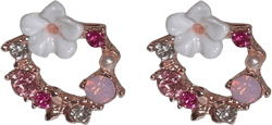Stocking Stuffers Holiday Outfits for Women 2024 Flower Earrings for Women Daisy Hoop Earrings Cute Flower Stud Earrings Dainty Floral Jewelry Gifts C3-Hot Pink Flower