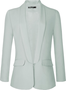 Urban CoCo Women's Office Blazer Jacket Open Front Womens Blazers for Work Professional Light Grey XX-Large