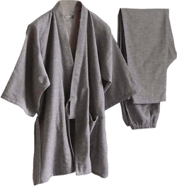 Fendawn Strive Japanese Style Pajamas Classical Traditional Cotton Bathrobe Kimono Summer Autumn Casual Clothes for Men and Women