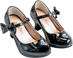 yamerbo Little Big Girls Dress Shoes-Mary Jane Shoes for Wedding School Party, Girls Patent Leather Low Heels Princess Bowknot Pumps Shoes, Girls Formal Dress Shoes for Wedding 3 Big Kid Black
