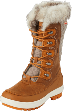 Helly-Hansen Garibaldi VL Insulated Winter Boots for Women - Waterproof Nubuck Leather, Faux Fur Lined, Eco Ortholite Comfort Footbed, Max-Grip Outsole, New Wheat/Dark Khaki - 8F