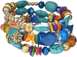 Boho Multilayer Irregular Agate Beads Charm Bracelets for Women Vintage Jade Stone Man Bracelets Yoga Bangles Ethnic Jewelry Colorful
