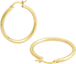 Jewelry Atelier Gold Filled Hoop Earrings Collection - 14K Solid Yellow Gold Filled Stylish Earrings for Women with Different Occasions & Styles Medium Classic