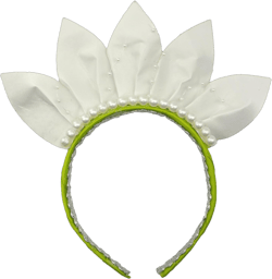 ZHENNAN Mouse Ear Headbands for Women, Pearl Tiana Bows Ear Hairbands, Princess Costume Birthday Party Favors Cute Hair Accessories Pearl Crown