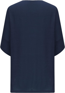 Lightweight Cardigan for Women Casual Half Sleeve Open Front Loose Flowy Cotton Linen Cardigans Breathable Jackets Small 01#blue