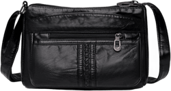 NOTAG Women Shoulder Bags Multipockets Crossbody Purses Travel Messenger Bags Casual Purses and Handbags Black