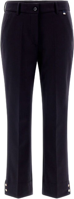 TROUSERS IN SOFT WOOL in Navy Blue for Women | Herno®