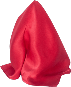 Royal Silk Creamy Satin Silk Pocket Squares for Men 100% Silk - 22 Color Red