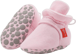 Newborn Infant Baby Girl Boy Cotton Booties Stay On Sock Slippers Soft Shoes Non-Skid Ankle Boots with Grippers Toddler Crib Winter Shoe First Walker Birthday Shower Gift
