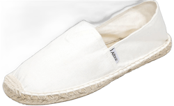 Altxic Women's Comfort Canvas Slip on Espadrilles Flat 7 Solid White