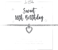 Happy Birthday Charm bracelet for women. Friends Jewelry Gifts. Stretchy silver 18th, 21st, 30th, 40th, 50th or 60th Birthday friendship bracelet with Gift Bag and card 16th Birthday