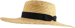 Trendy Apparel Shop Women's 4" Brim Ribbon Band Boater Wide Brim Straw Sun Hat One Size Natural