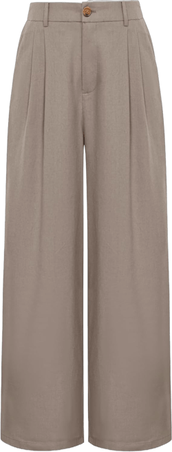 GRACE KARIN Women's Wide Leg Pants Business Casual Straight Long Trousers Palazzo Flowy Pants Large Light Grey