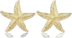 Starfish Earrings Large Gold Statement Big Star Earrings for Women Boho Fashion Beach Ear Jewelry Accessories Style D
