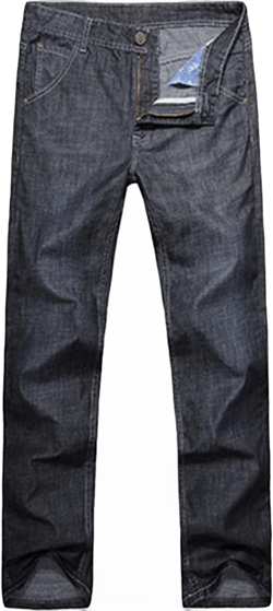 Men's Relaxed Fit Straight Leg Jeans Classic Baggy Hip Hop Denim Pants Lightweight Loose Plain Jean Trousers 36 Dark Blue