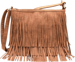 Western Cowgirl Fashion Style Leather Fringe Crossbody Handbags Women Purse Country Everyday Shoulder Bag Brown