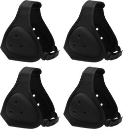 4 Pcs Adult Wrestling Headgear Earguard Adjustable Ear Guards Black Soft Grappling Headgear Youth Kids Men Women Protective Wrestling Head Guard Gear for MMA JIU Jitsu BJJ Triforce