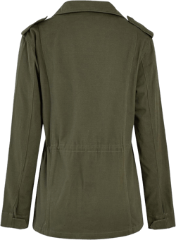Womens Military Jacket Zip Up Snap Buttons Stand Collar Jacket Field Safari Fall Outwear Utility Anorak Winter Coat Small Army Green