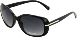 Women Leopard Print Sunglasses - Oversized Vintage Rectangular - UVA UVB Black