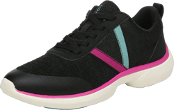 Vionic Women's Vortex Jolisa Lace Up Knit Athletic Shoes - Ladies Supportive Walking Sneakers That Include Three-Zone Comfort with Orthotic Insole Arch Support, Medium and Wide Fit Sizes 5-12 5 Black