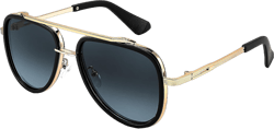 FEISEDY Sunglasses Men Aviator, 70s Vintage Classic Square Frame, UV400 Sun Glasses Driving Fishing Golf Hiking B0036 Gradient Grey Lens 02 55 Millimeters