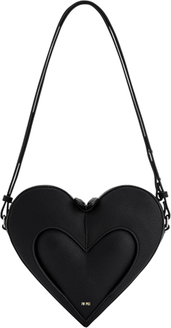 JW PEI Women's Francisca Heart Shaped Crossbody Bag Black