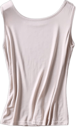 CLC Women's Mulberry Silk Camisole Sleeveless Tank Tops Small Beige