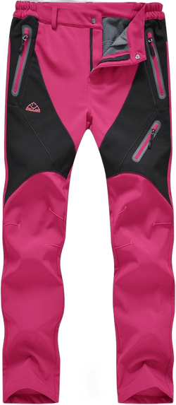 Rdruko Women's Snow Pants Waterproof Insulated Fleece Thermal Ski Hiking Snowboard Pants