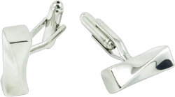 Cufflinks Cuff Links Fashion Mens Boys Jewelry Wedding Party Favors Gift OEC081 Bend Silver Block OEC0810559_5 Pairs