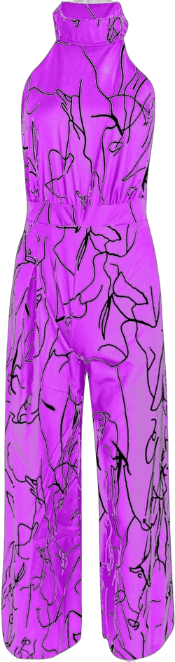 Jumpsuits For Women Sexy Green Outfits For Women Summer Sets Fancy Rompers Womens Wide Leg Crop Purple #4 Small