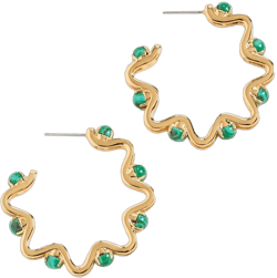 Lele Sadoughi Women's Caterpillar Hoop Earrings