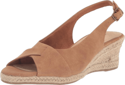 Easy Street Women's Devlin Sandal 8.5 X-Wide Tan