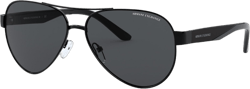 Armani Exchange AX2034S 59mm Man Pilot Sunglasses Grey Lens
