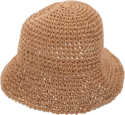 SAFIGLE Women's Summer Floppy Straw Sun Hat, Foldable Packable Wide Brim Beach Hat with UV Protection, Trendy Crochet Bucket Hat for Outdoor Adventures and Vacation Wear