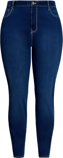 Avenue Women's Plus Size Butter Skinny Jeans - 28, Dark Wash