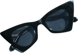 Womens Cat Eye Sunglasses Black Grey