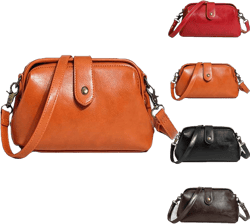 Langrents Retro Handbag,Langrents Bag, Langrents Retro Handmade Bag, Premium Leather Retro Handmade Bag, Crossbody Travel Shoulder Bag，Small Tote Doctor Bag Purse for Women (Brown)