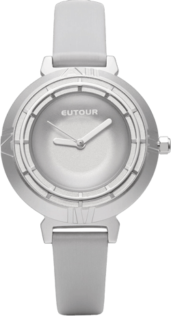 EUTOUR Women Watches Quartz Elegance Minimalist Wrist Watch with 36 mm Silver