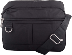 Mens/Womens Travel Cross Body Across Body Shoulder Bag with Mulitple Pockets Black