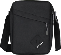 Mens Messenger Bag, Oxford Small Crossbody Bag with Adjustable Shoulder Strap, Waterproof Shoulder Bag for Men Women Travel Sports Working (Black)