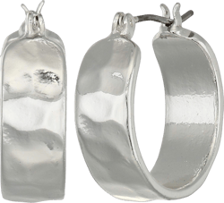 Nine West Women's Silver Small Hoop Earrings
