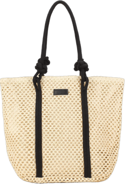 Summer Straw Crochet Beach Bag Woven Tote Handbag Boho Purse for Women Trendy Beige