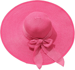 Womens Floppy Summer Wide Brim Hats with Bowknot Foldable Straw Roll Up Hats UPF 50+ Hawaiian Sun Beach Visor Caps One Size Hot Pink