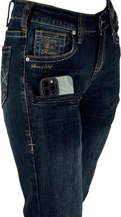 Cowgirl Tuff Women's Lisa's Legacy Dark Jeans 32W x 35L Dark Wash