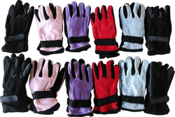 Yacht & Smith Value Pack of Unisex Warm Winter Bulk Fleece Gloves, Many Colors, Mens, Womens and Kids 12 Pairs Womens Assorted Bright