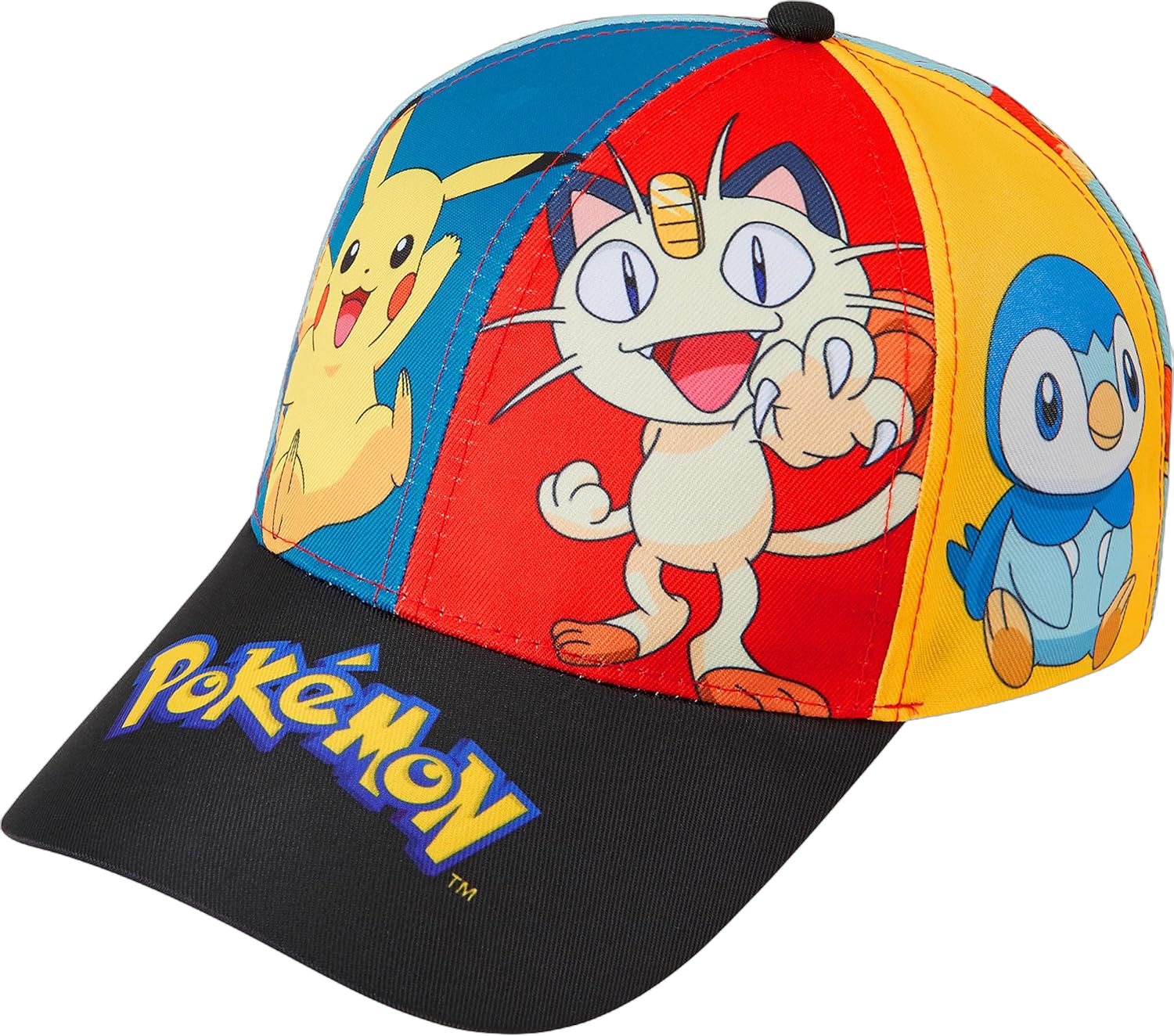 Pokemon Baseball Cap Sunglasses Boys Girls Bucket Hat for Kids Unisex Pikachu Adjustable Strap Summer Accessories One Size Multi Character Cap